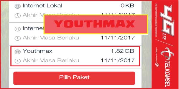 cara mengubah kuota youthmax telkomsel