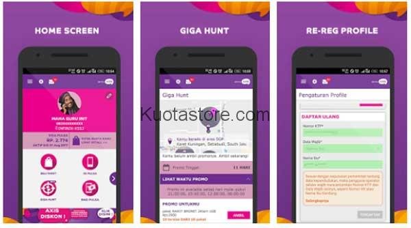 Cara mendapatkan kuota gratis Axis giga hunt