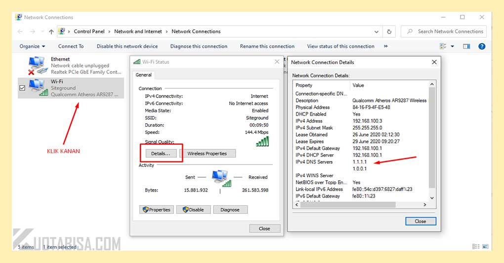 Cara Cek DNS Indihome yang Aktif