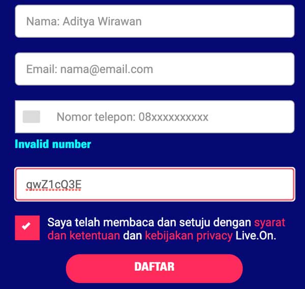 Cara Mengaktifkan Internet LiveOn