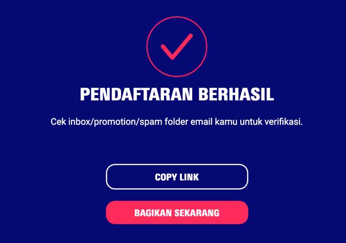 Daftar Internet Gratis Liveon Berhasil