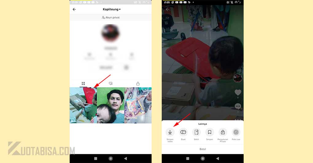 Download Video TikTok Sendiri