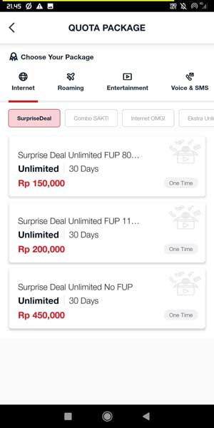 Paket Surprise Deal Telkomsel