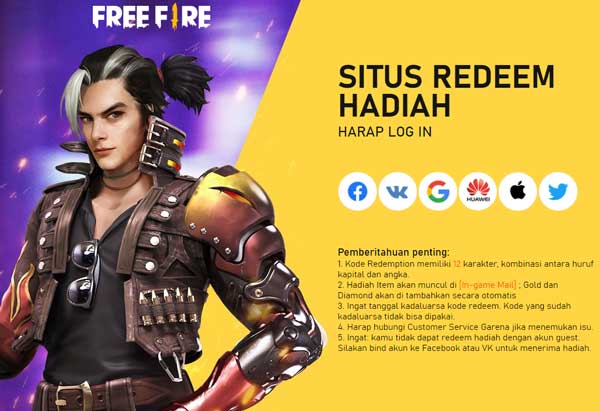 Cara Menukarkan Kode Redeem FF