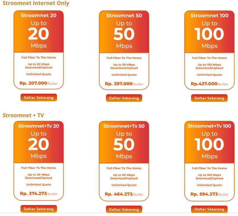 Stroomnet Wifi Murah 100 ribuan