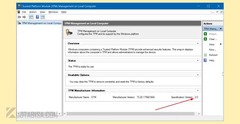 Manajemen Trusted Platform Module