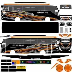 Livery Satria muda Jb3 Scania Faridh Madyawan