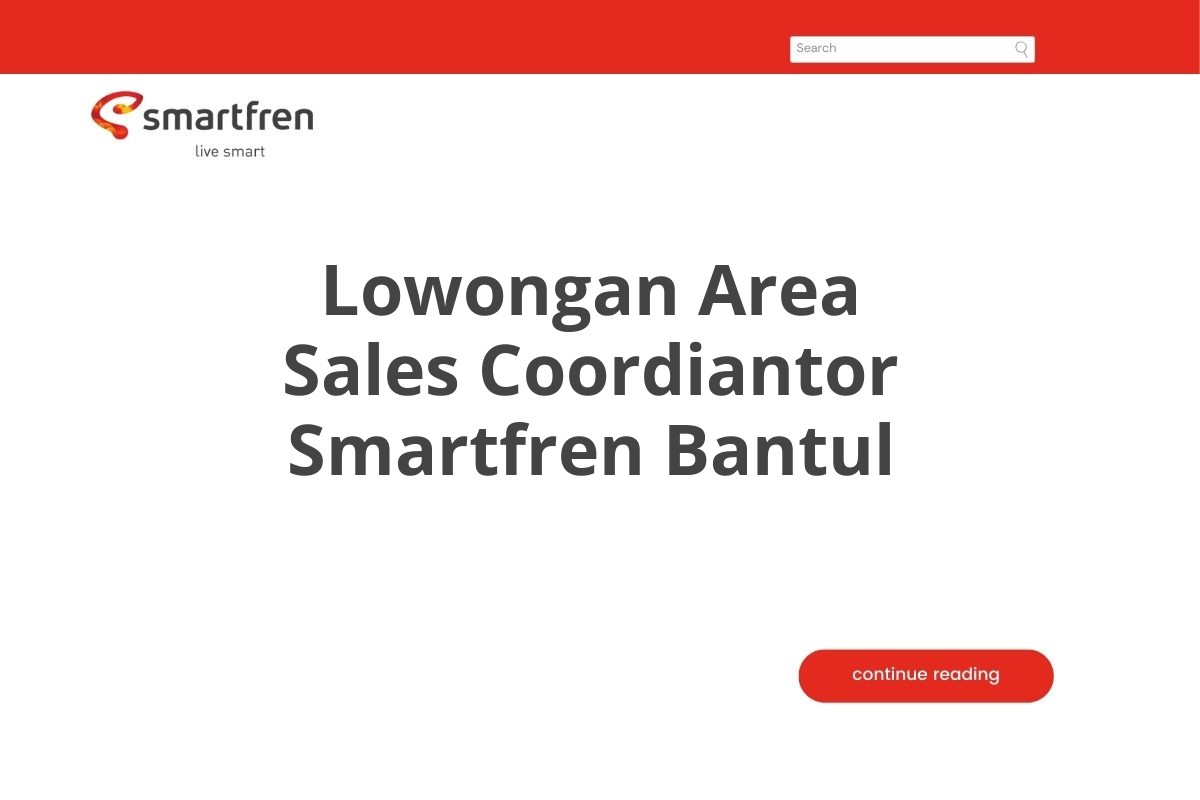 Lowongan Area Sales Coordiantor Smartfren Bantul