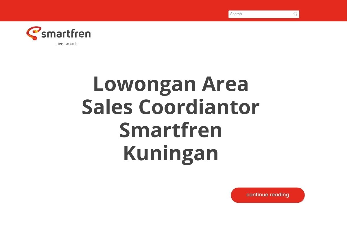 Lowongan Area Sales Coordiantor Smartfren Kuningan