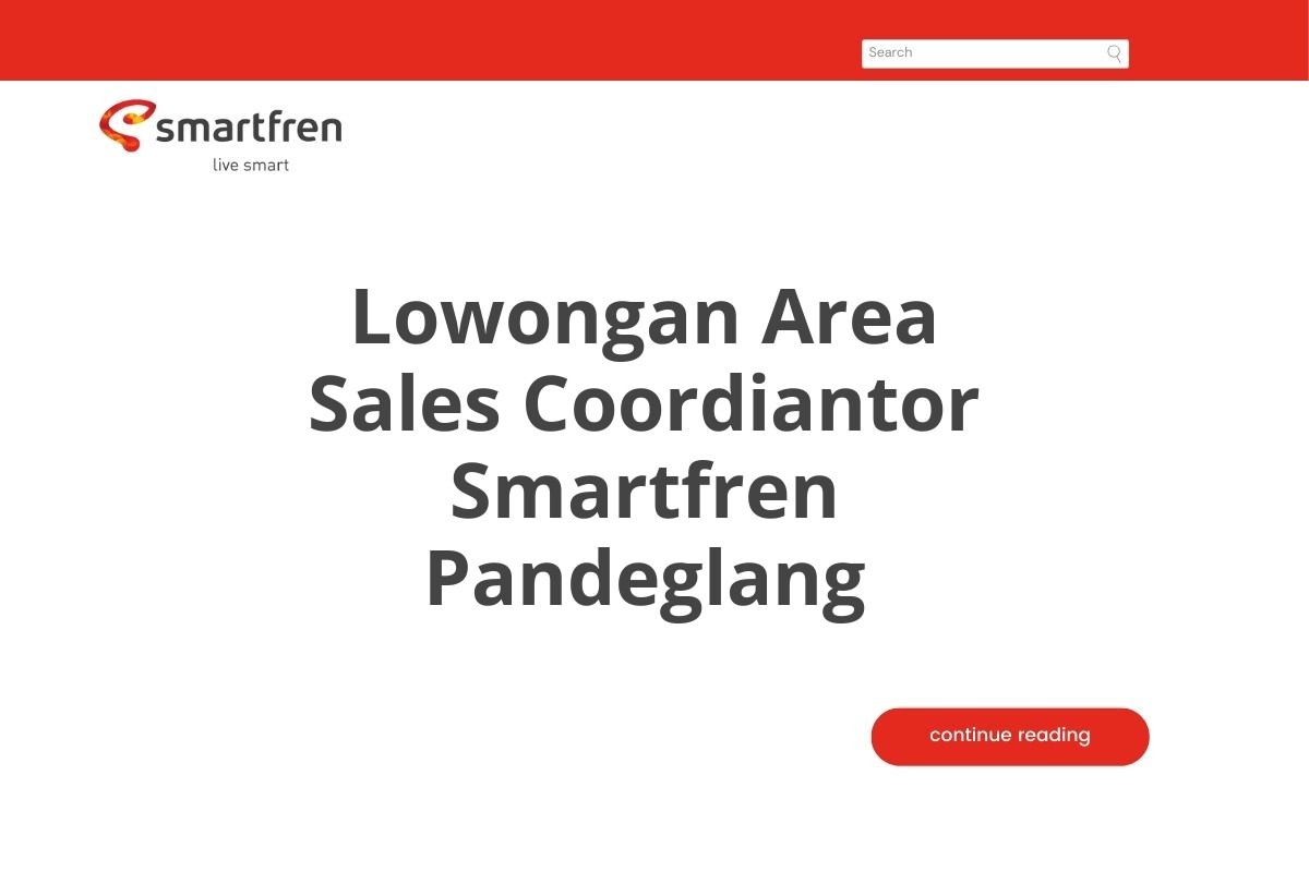 Lowongan Area Sales Coordiantor Smartfren Pandeglang