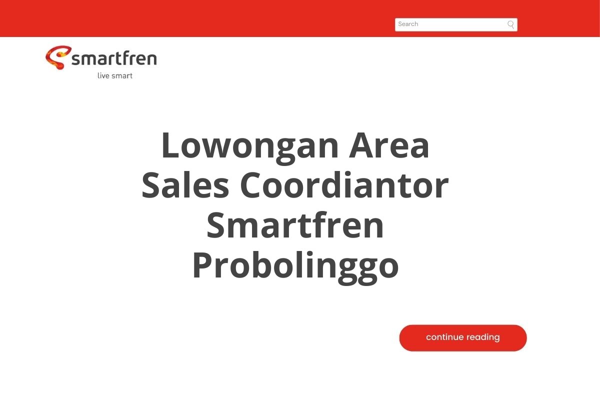 Lowongan Area Sales Coordiantor Smartfren Probolinggo